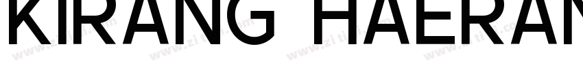 Kirang Haerang regul字体转换